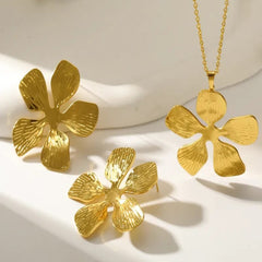 Selena 18K Gold Plated Necklace Set