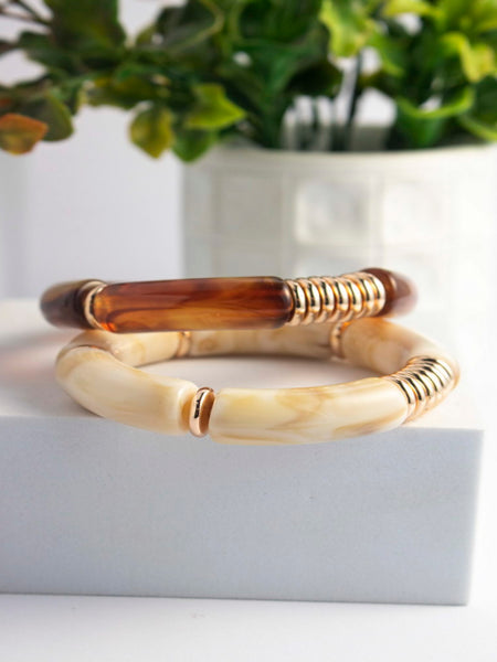 Solmira Gold Plated Resin Bracelet