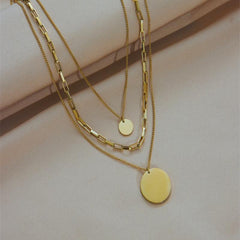 Halo Gold Plated Necklace