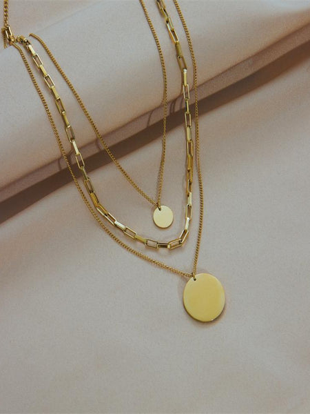 Halo Gold Plated Necklace