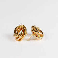 Solar Spiral 18K Gold Plated Earrings