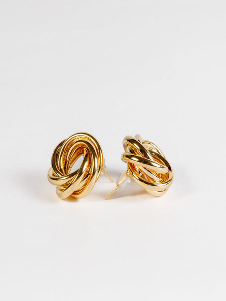 Solar Spiral 18K Gold Plated Earrings