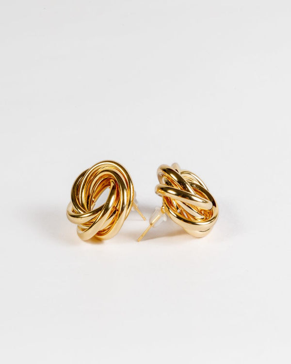 Solar Spiral 18K Gold Plated Earrings