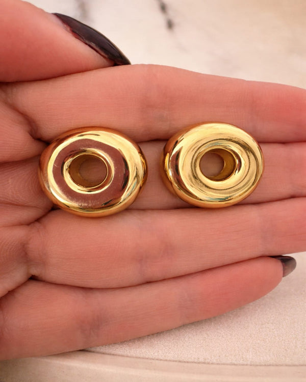 Golden Orbit Stud Earrings