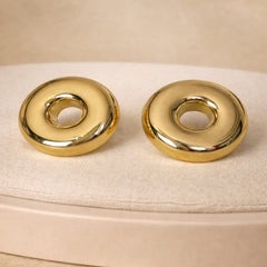 Golden Orbit Stud Earrings