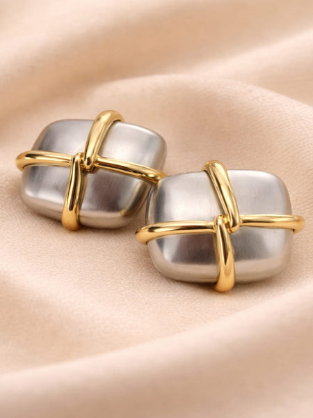 Noor Enamel,Gold Plated Earrings