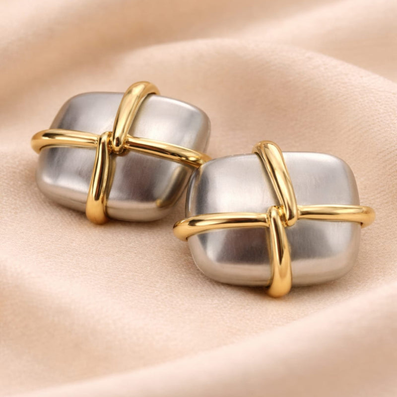 Noor Enamel,Gold Plated Earrings