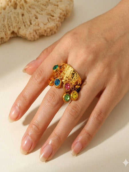 Astra Prism 18K Gold Plated Ring