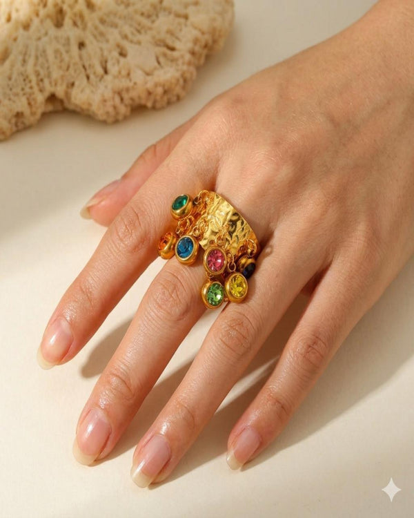 Astra Prism 18K Gold Plated Ring