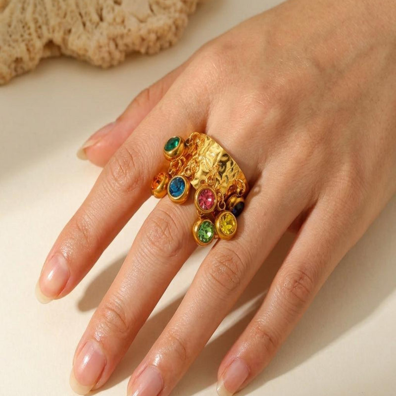 Astra Prism 18K Gold Plated Ring