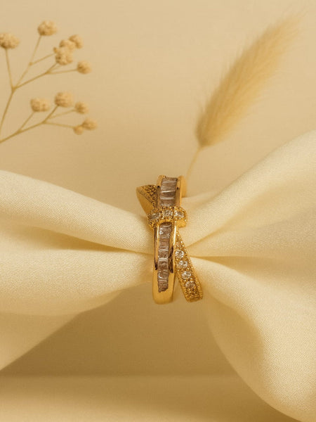 Galaxy Glow Gold Plated Ring