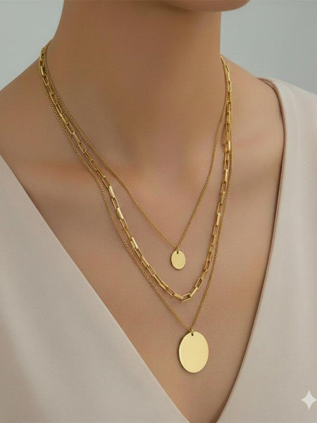 Halo Gold Plated Necklace