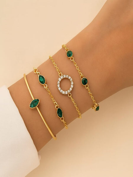Jade Bracelet Stack