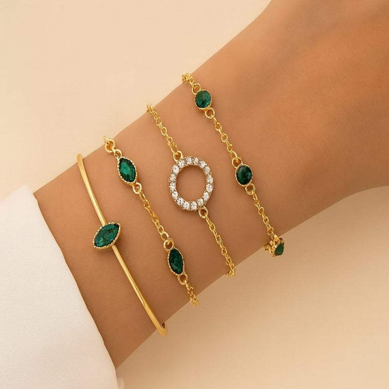 Jade Bracelet Stack