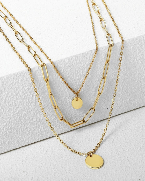 Halo Gold Plated Necklace