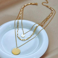 Halo Gold Plated Necklace
