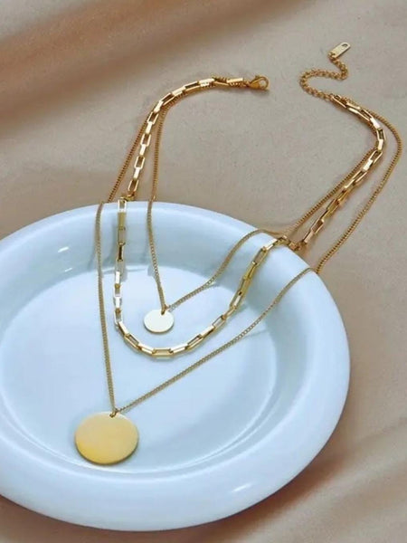 Halo Gold Plated Necklace