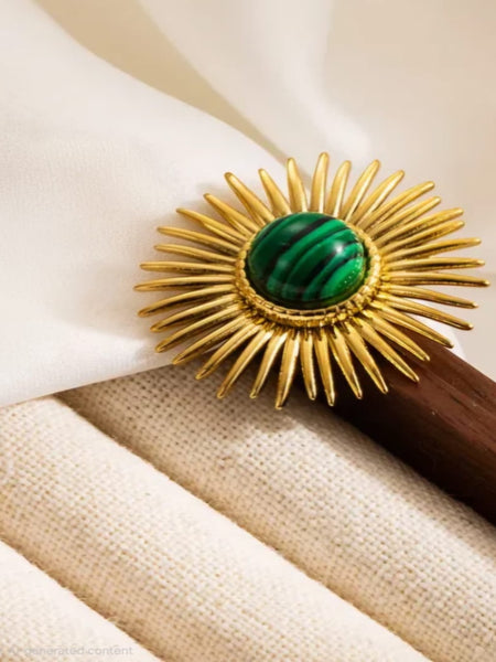 Kale 18K Gold Plated Ring (Adjustable)