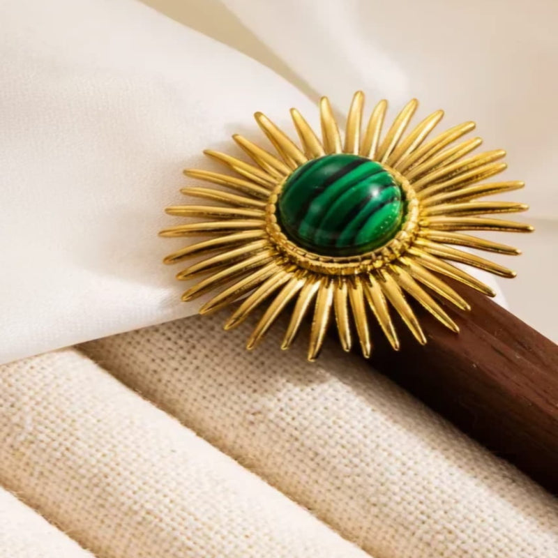 Kale 18K Gold Plated Ring (Adjustable)