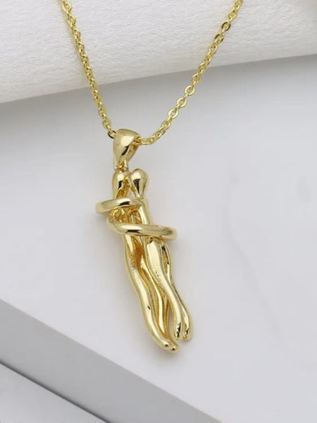 Cupid-The Golden Embrace Necklace