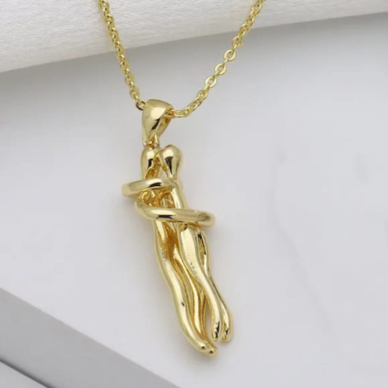 Cupid-The Golden Embrace Necklace