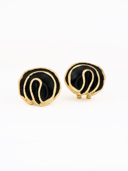 Faye-The Golden Eclipse 18K Gold Plated  Stud earrings