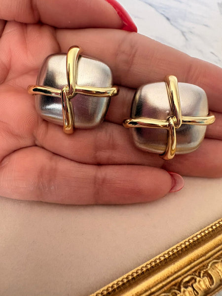 Noor Enamel,Gold Plated Earrings