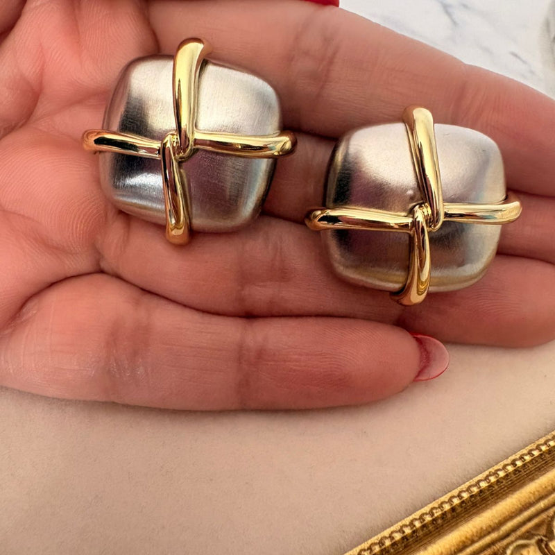 Noor Enamel,Gold Plated Earrings