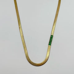 Emerald Promise Gold Plated Chain