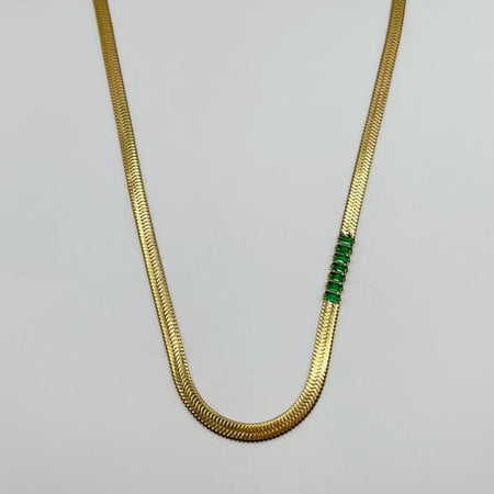 Emerald Promise Gold Plated Chain