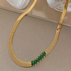 Emerald Promise Gold Plated Chain