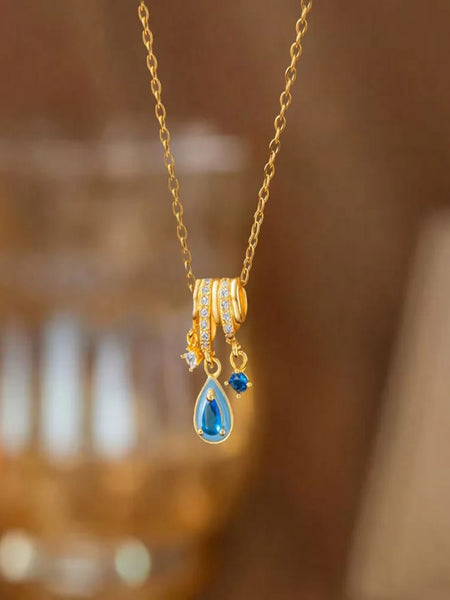 Aether Drop 18k Real Gold Plated Chain