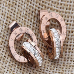 Orbit Linked 18k Gold Plated Earrings
