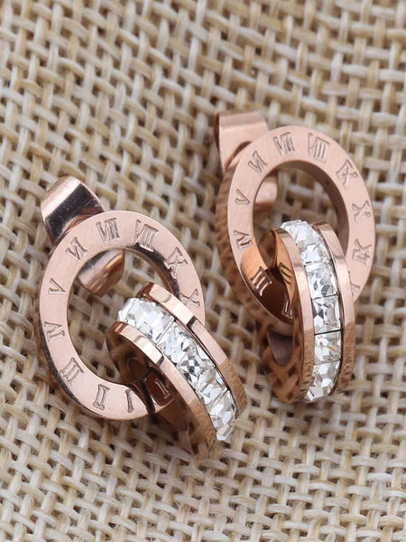 Orbit Linked 18k Gold Plated Earrings