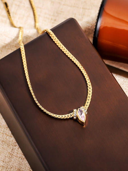 Marquise Gold Plated Chain