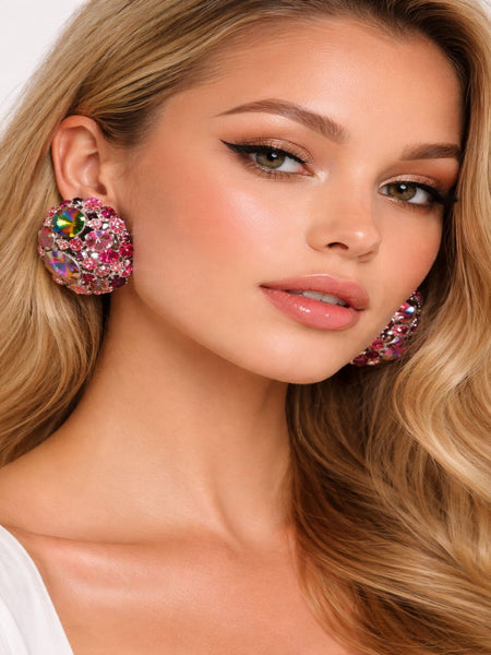 Prism Halo Gold Plated Clip On Earcuffs