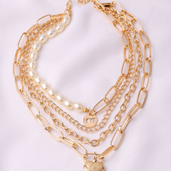 Stellar Crush Stack Gold Plated Chain