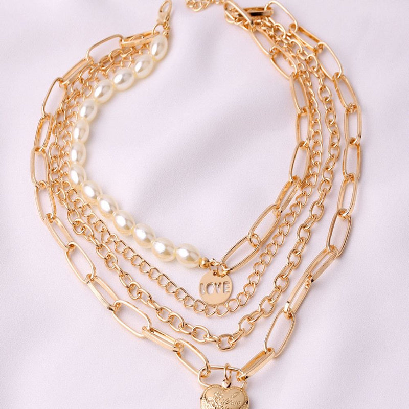 Stellar Crush Stack Gold Plated Chain