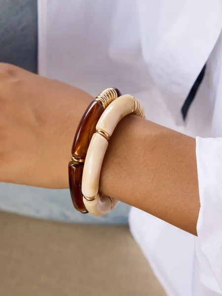 Solmira Gold Plated Resin Bracelet