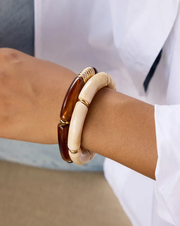 Solmira Gold Plated Resin Bracelet