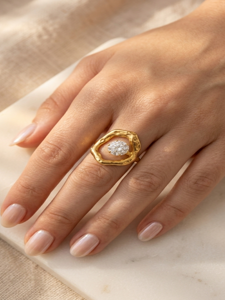 Velora 18k Gold Plated Ring