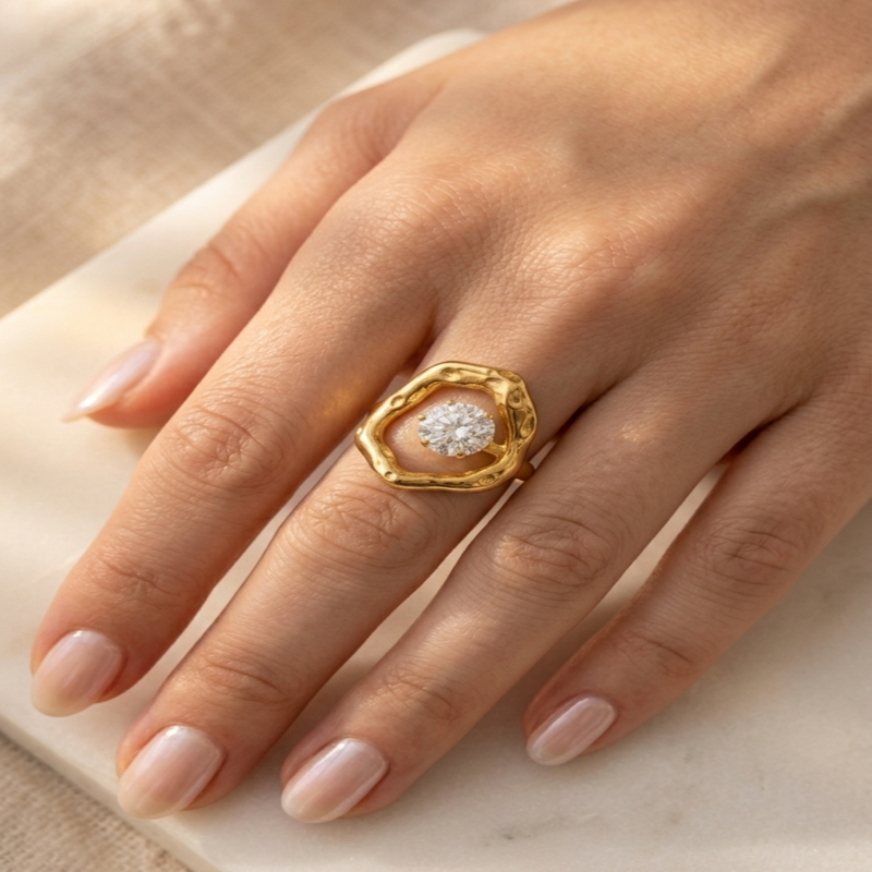 Velora 18k Gold Plated Ring