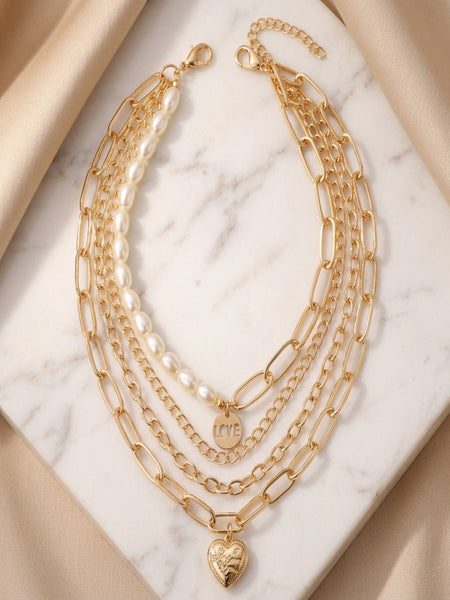 Stellar Crush Stack Gold Plated Chain