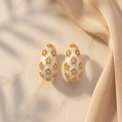 Selena Gold Plated Huggies