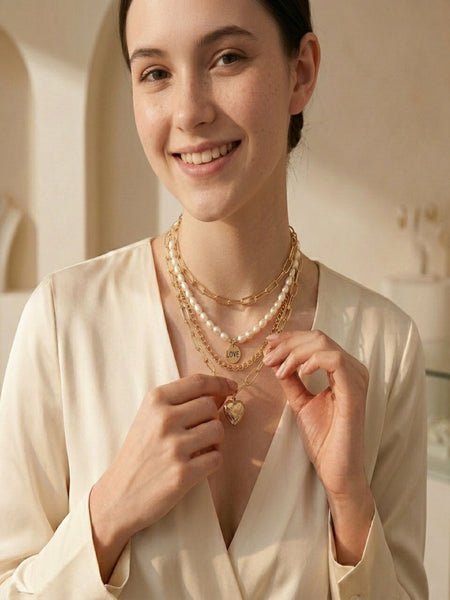 Stellar Crush Stack Gold Plated Chain