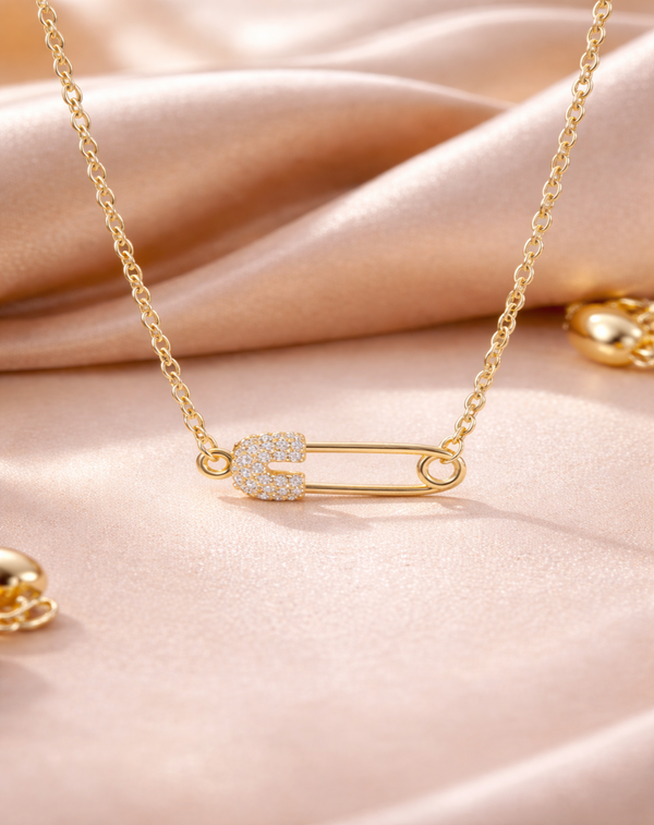 Astra Pindrop 18K Real Gold Plated Chain