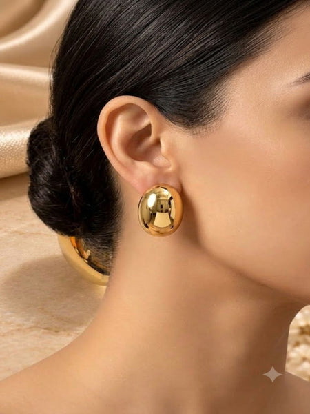 Solaris Stud Gold plated Earrings