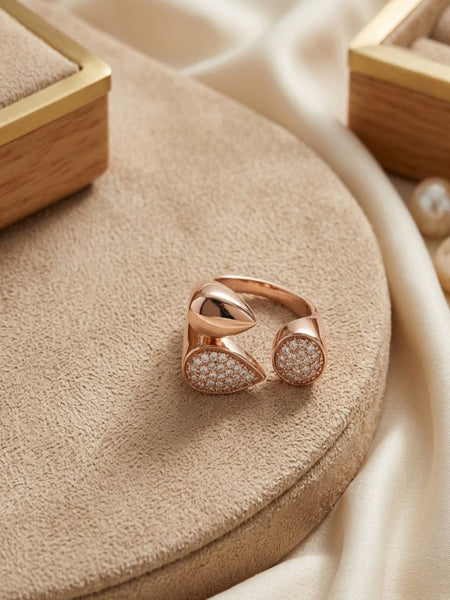 Elysia 14 k Gold Plated Ring(Adjustable )