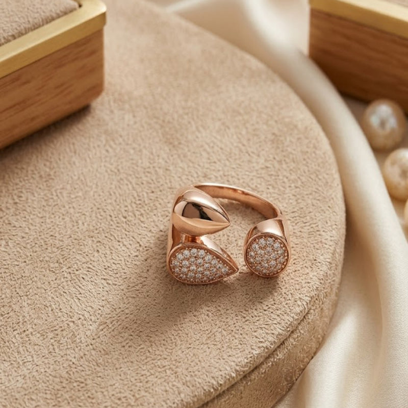 Elysia 14 k Gold Plated Ring(Adjustable )