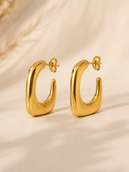 Celeste 14 k Gold Plated  Radiance Hoops
